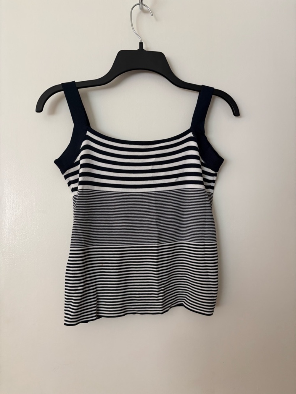 RICH GIRL vintage Striped Navy and White Knit Tank